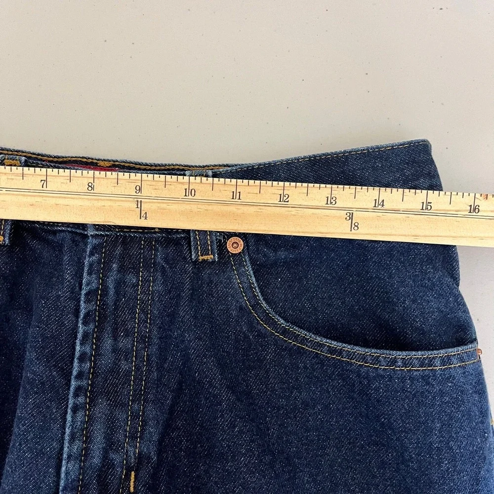Old Navy Blue Jeans Womens 12 Regular Bootcut Dark Rinse Denim‎ 100% Cotton Vtg